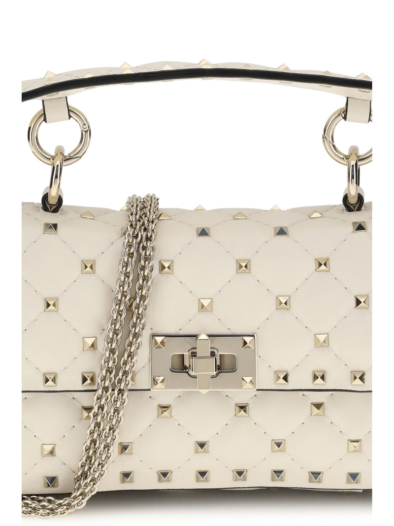 Valentino Garavani Top Handle Bag — White Lamb Ovis Aries