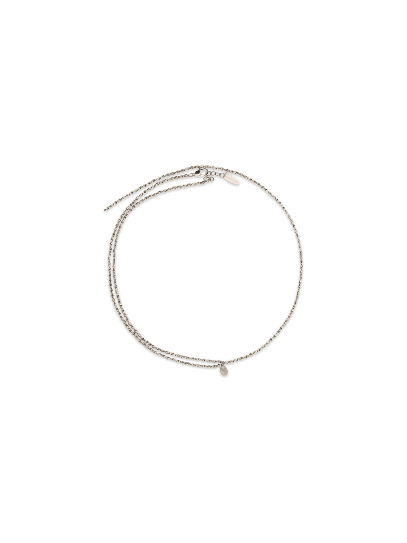 Brunello Cucinelli Double-Wrap Chain Necklace — Silver Metal Metallic Metallised Necklaces
