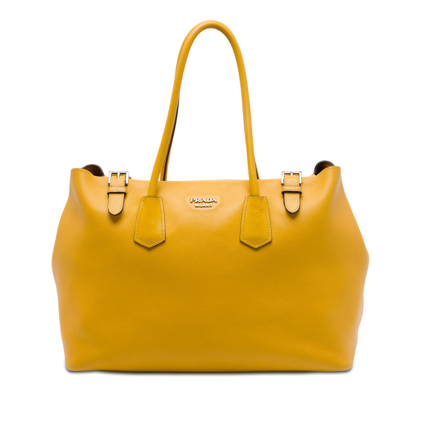 City Calf Leather Buckle Tote - Image 1