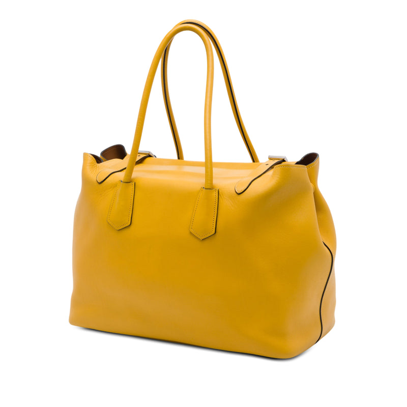 City Calf Leather Buckle Tote - Image 2
