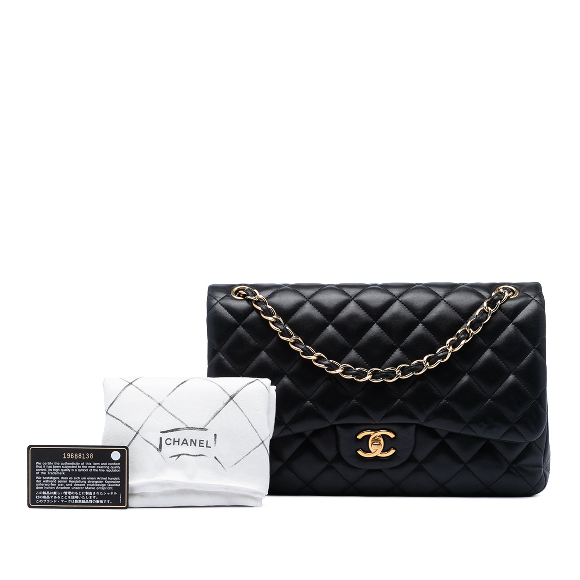Jumbo Classic Lambskin Double Flap - Image 6