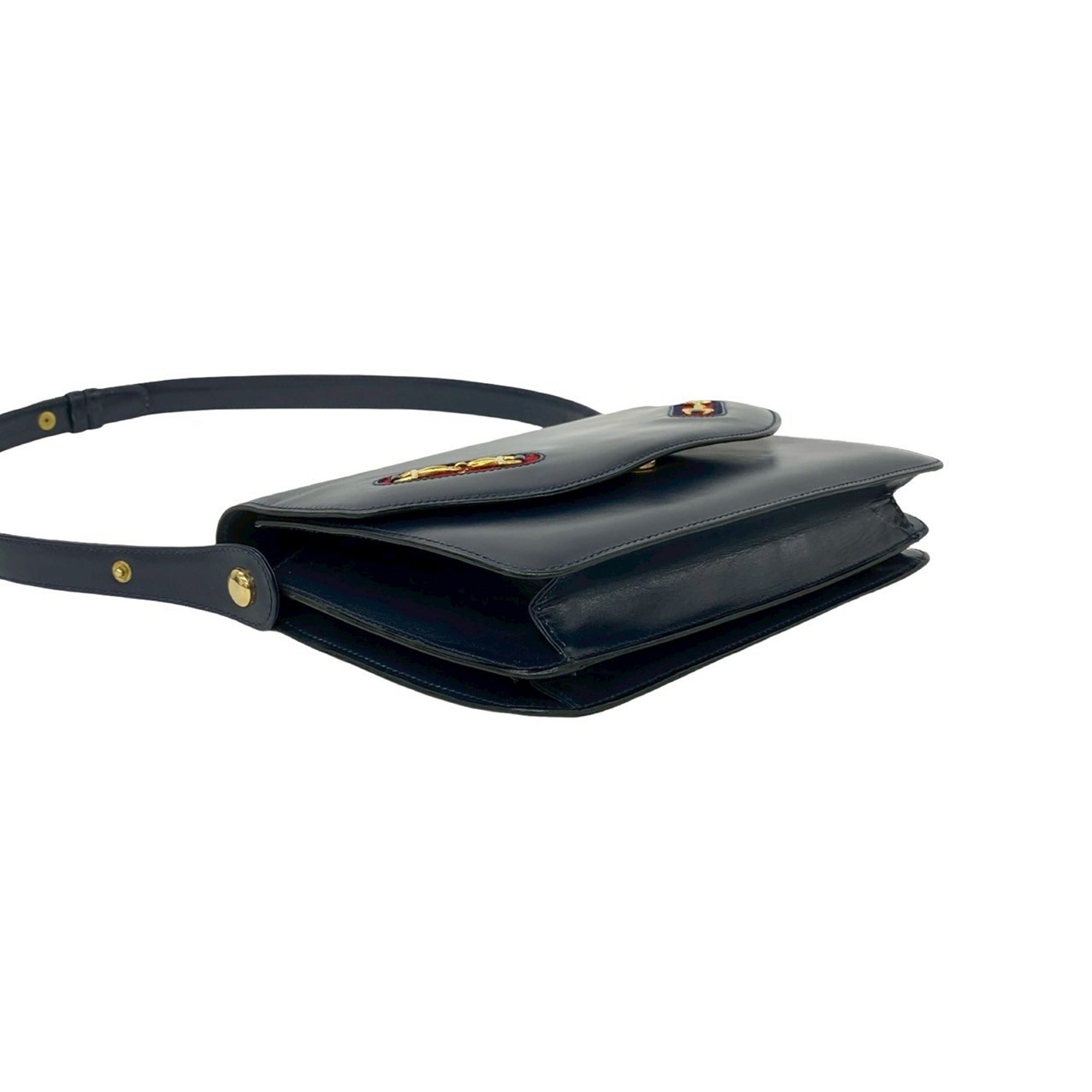 Calfskin Horsebit Crossbody - Image 7