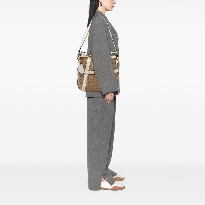 Medium GG Canvas Running Satchel - Image 6