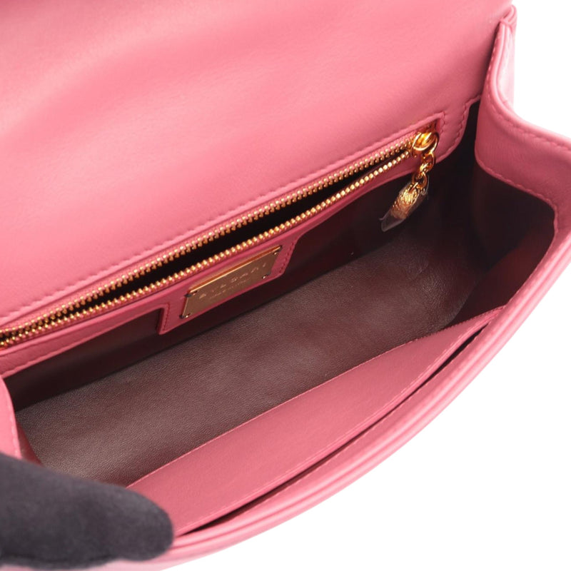 Small Leather Maxi Serpenti Cabochon Satchel - Image 3