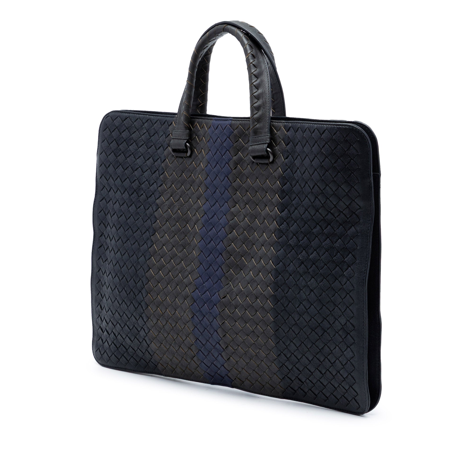 Nappa Intrecciato Club Fume Briefcase - Image 2