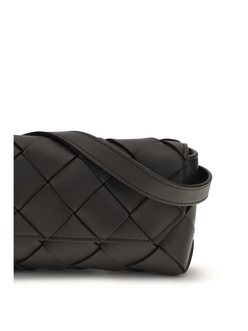 Bottega Veneta Belt Bag — Black Calf Leather