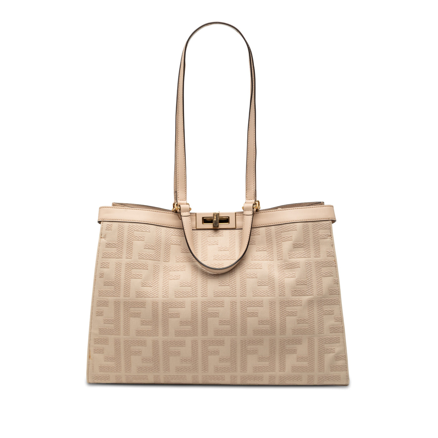 Zucca Embroidered Canvas Peekaboo X Tote - Image 1