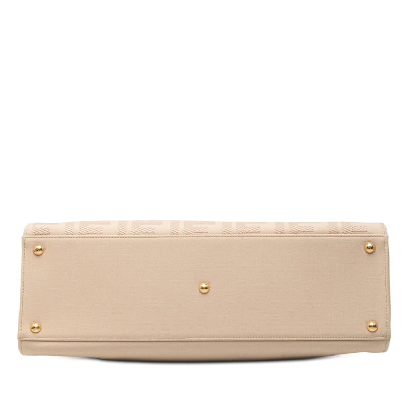 Zucca Embroidered Canvas Peekaboo X Tote - Image 3