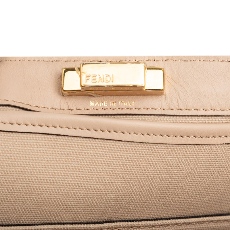 Zucca Embroidered Canvas Peekaboo X Tote - Image 6