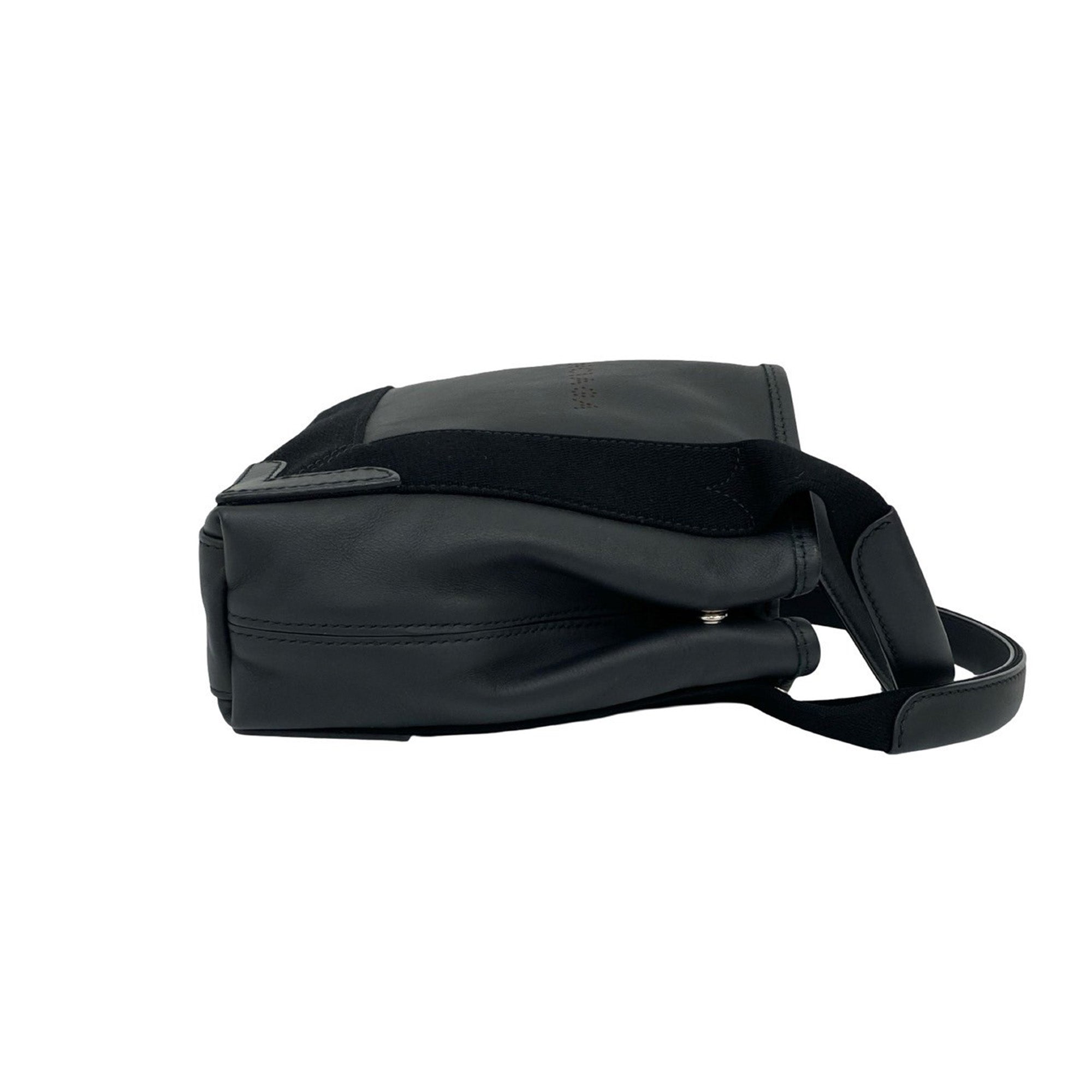 Calfskin Perforated Navy Cabas Tote XS - Image 6
