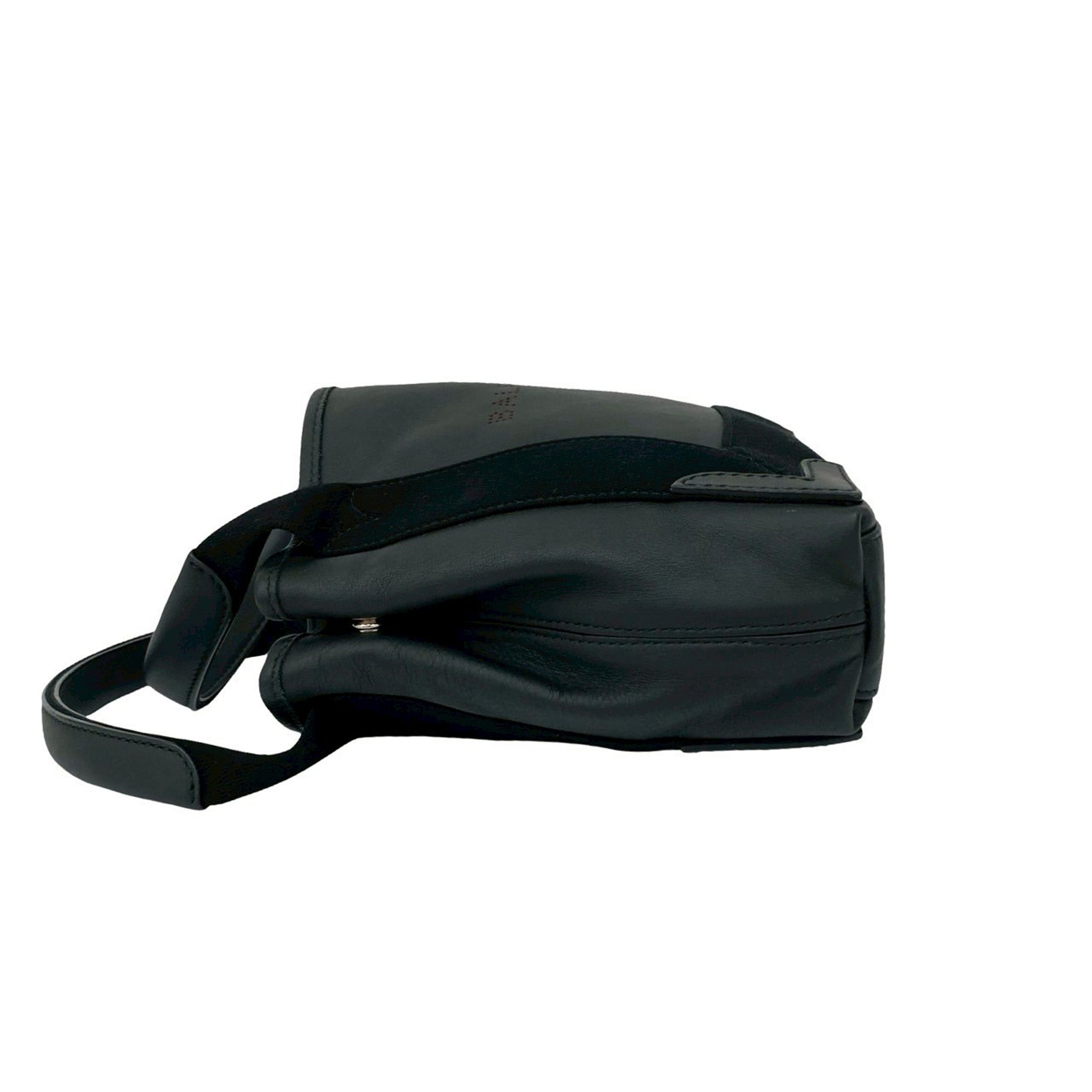 Calfskin Perforated Navy Cabas Tote XS - Image 7