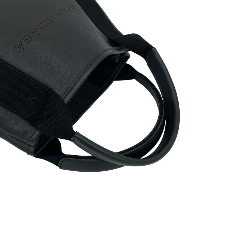 Calfskin Perforated Navy Cabas Tote XS - Image 8