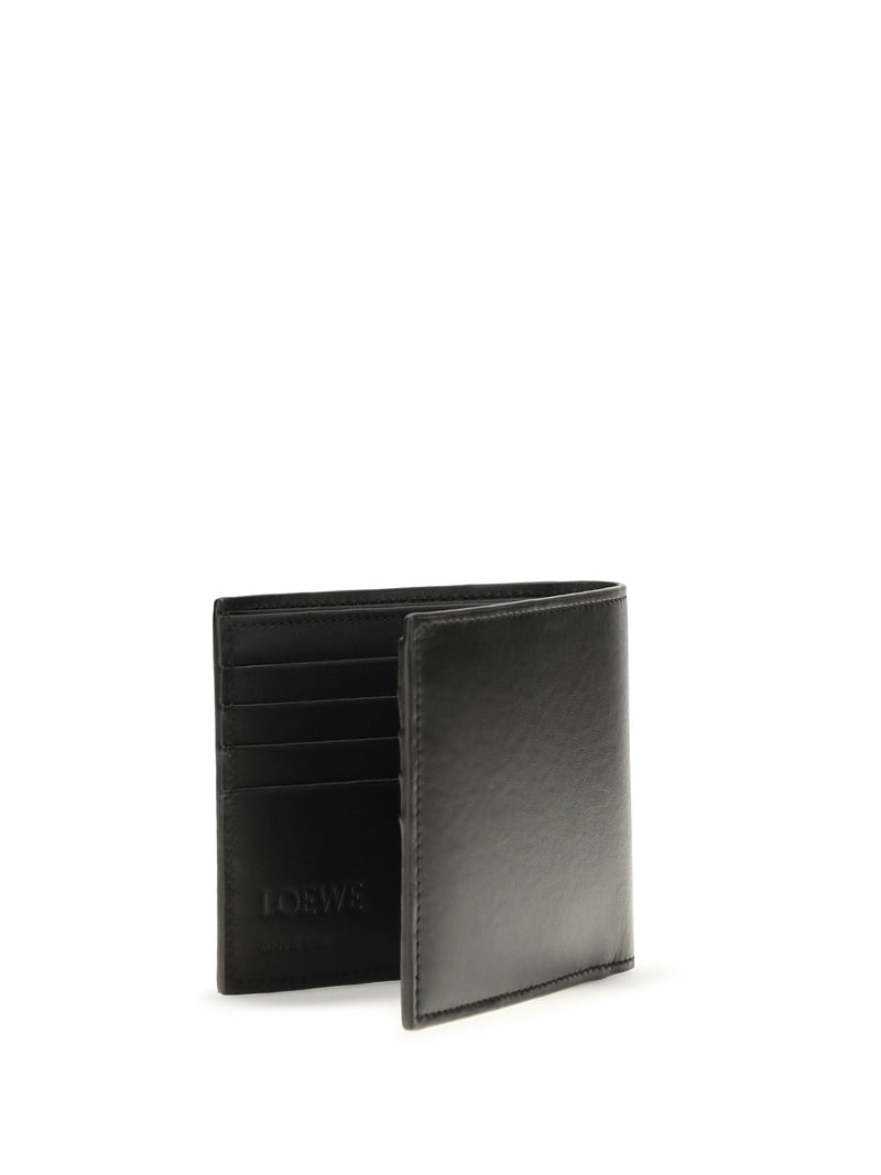 Loewe Crown Wallet — Black Calf Leather (bos Taurus)