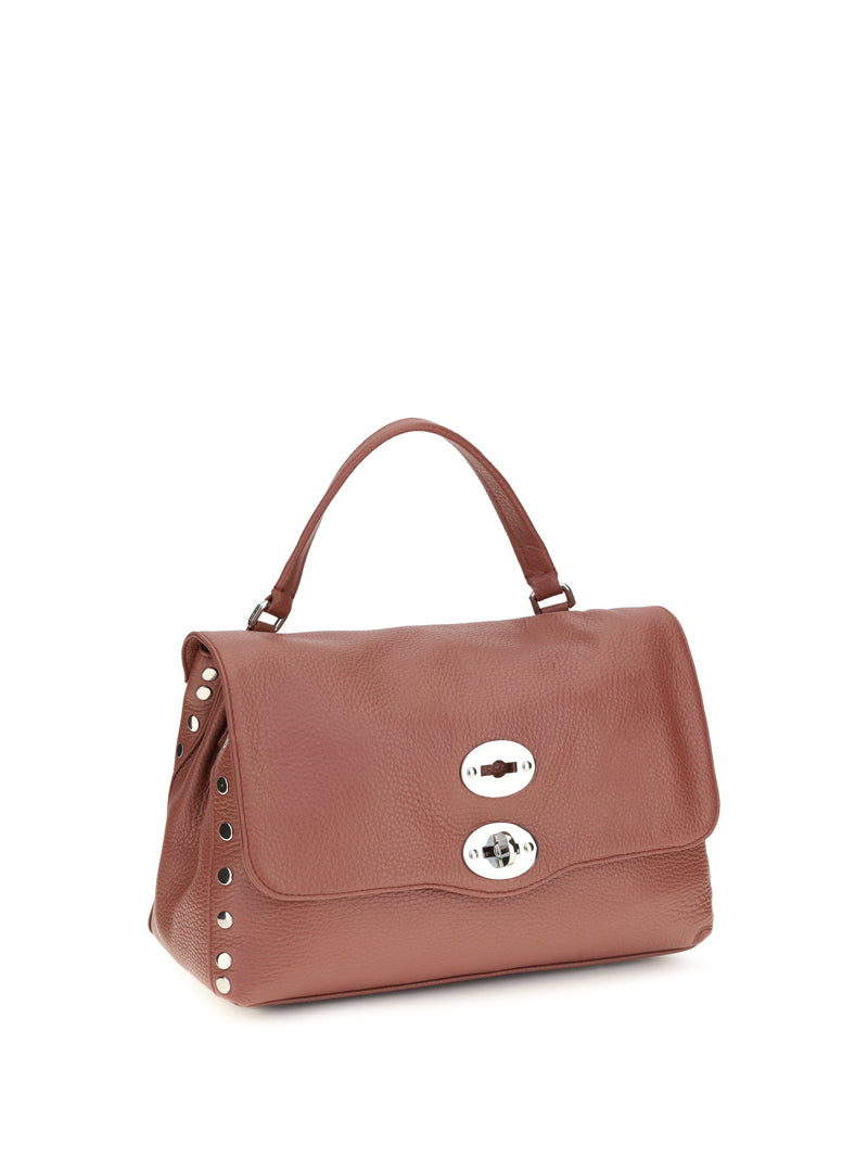 Zanellato Postina Daily Top Handle Bag — Red Calf Leather