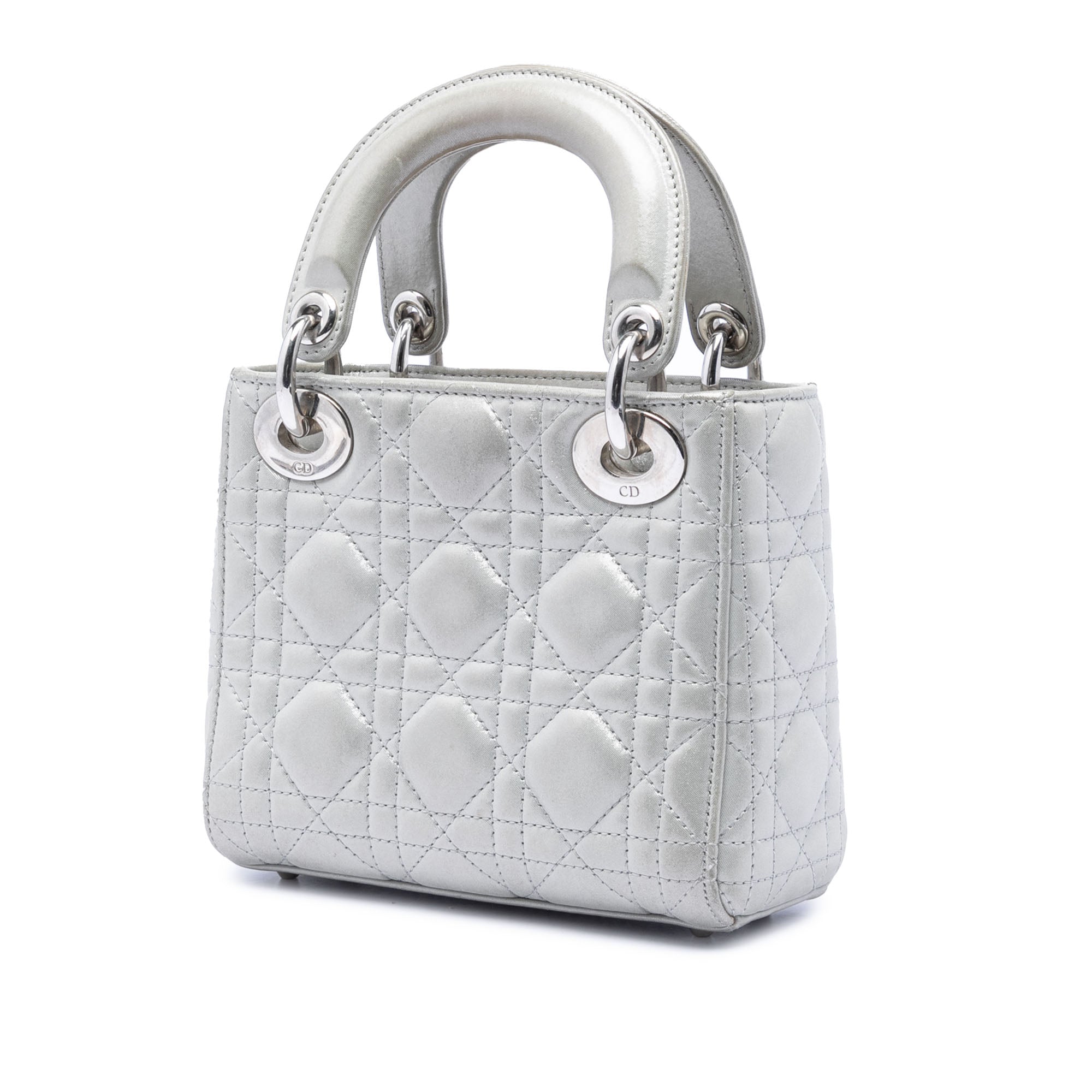 Mini Iridescent Lambskin Cannage Lady Dior - Image 2