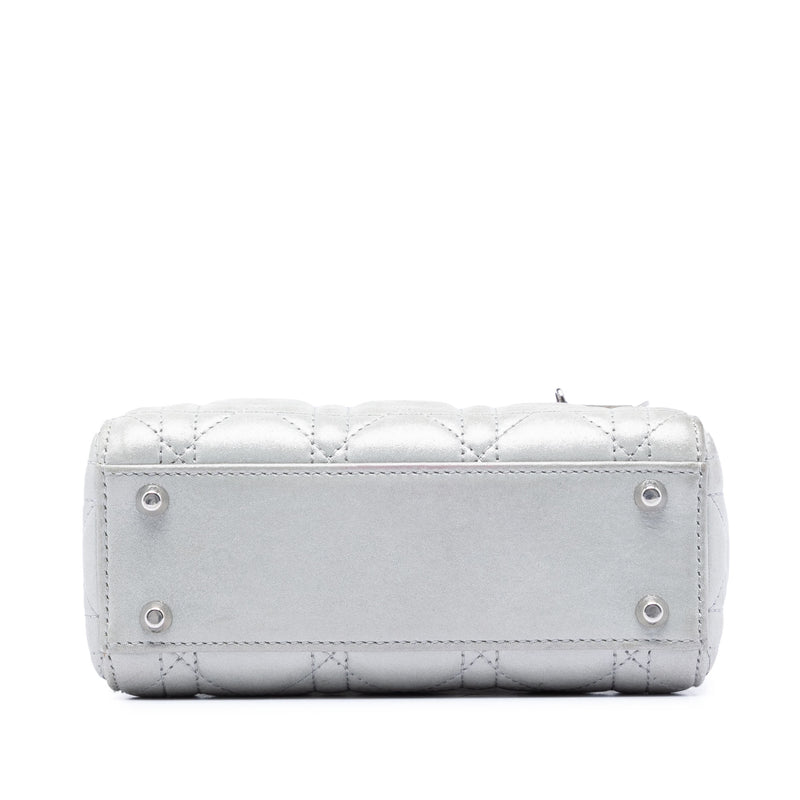 Mini Iridescent Lambskin Cannage Lady Dior - Image 3