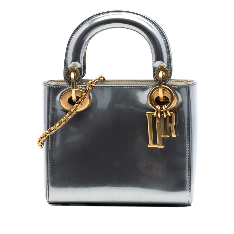 Mini Metallic Patent Lady Dior