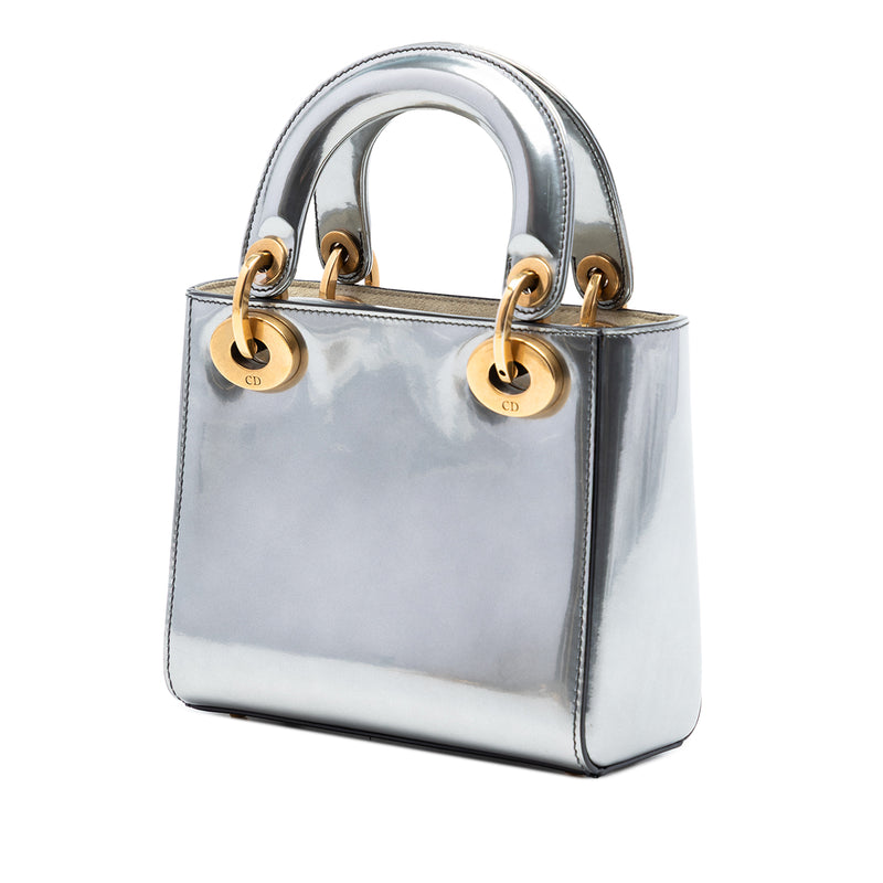 Mini Metallic Patent Lady Dior - Image 2
