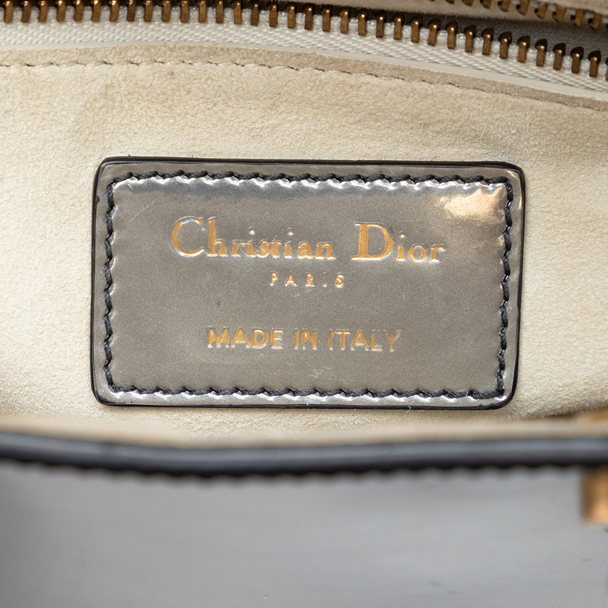 Mini Metallic Patent Lady Dior - Image 5