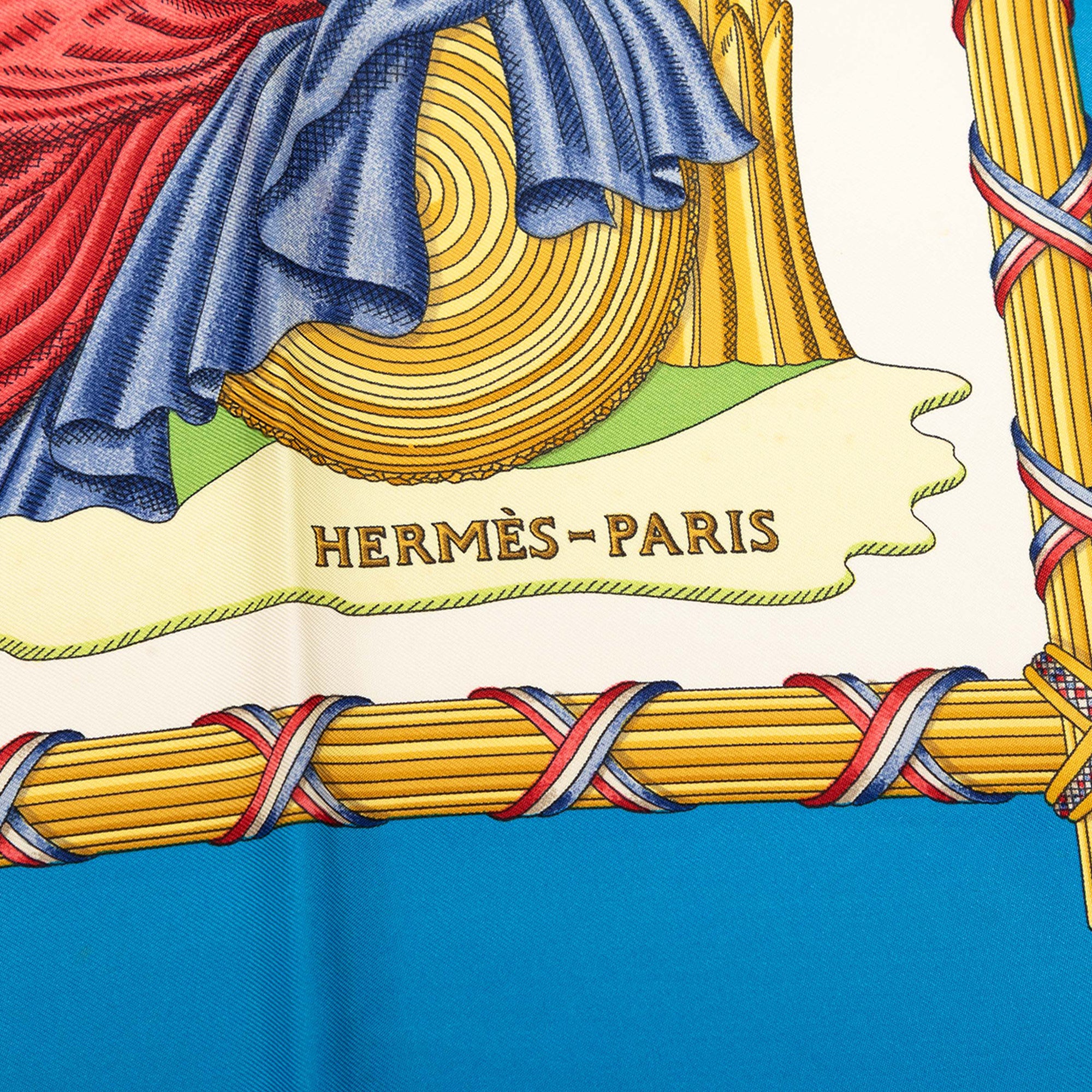 Republique Francaise Liberte Egalite Fraternite 1789 Silk Scarf 90 - Image 3