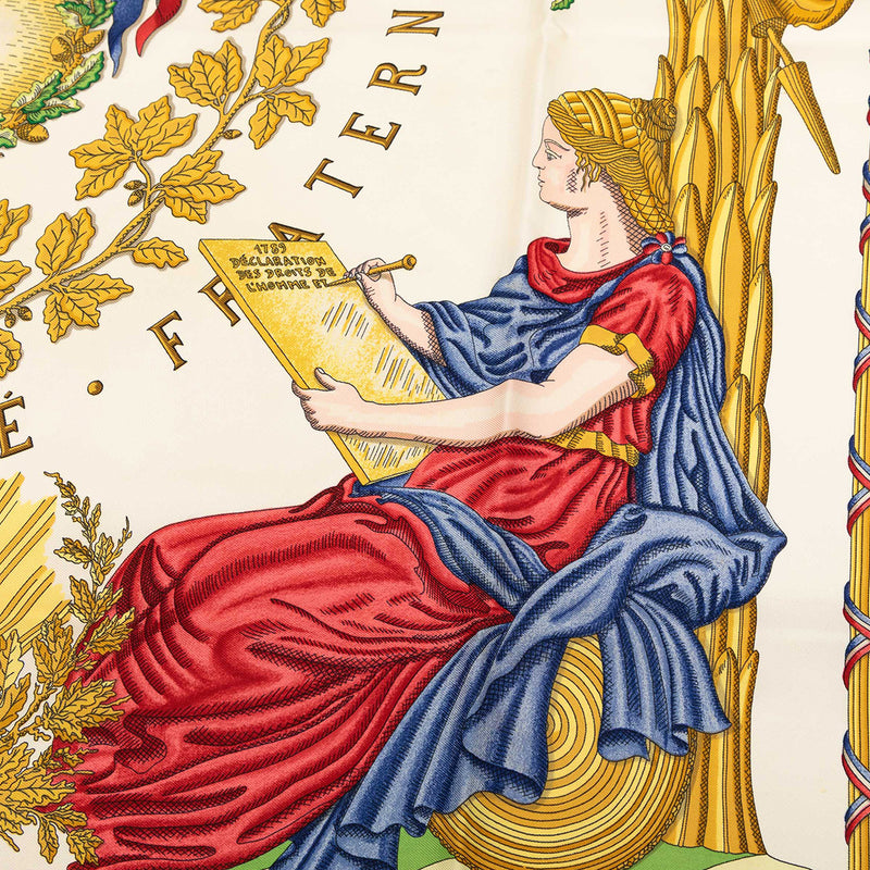 Republique Francaise Liberte Egalite Fraternite 1789 Silk Scarf 90 - Image 5