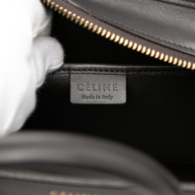 Nano Tricolor Nubuck and Drummed Calfskin Luggage Tote - Image 5