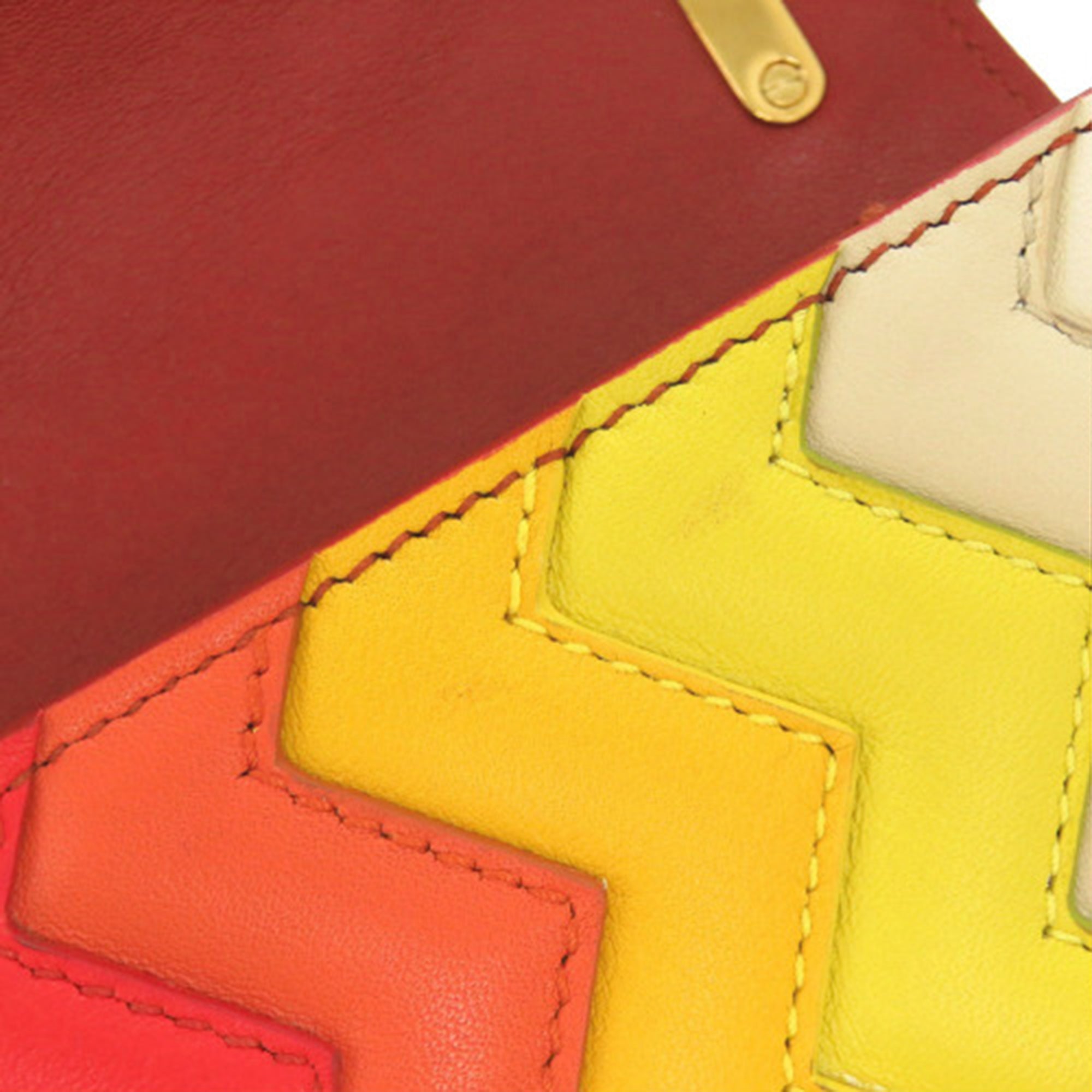 Sara Battaglia Mini Leather Zigzag Gancini Crossbody - Image 12