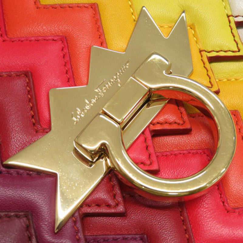 Sara Battaglia Mini Leather Zigzag Gancini Crossbody - Image 20