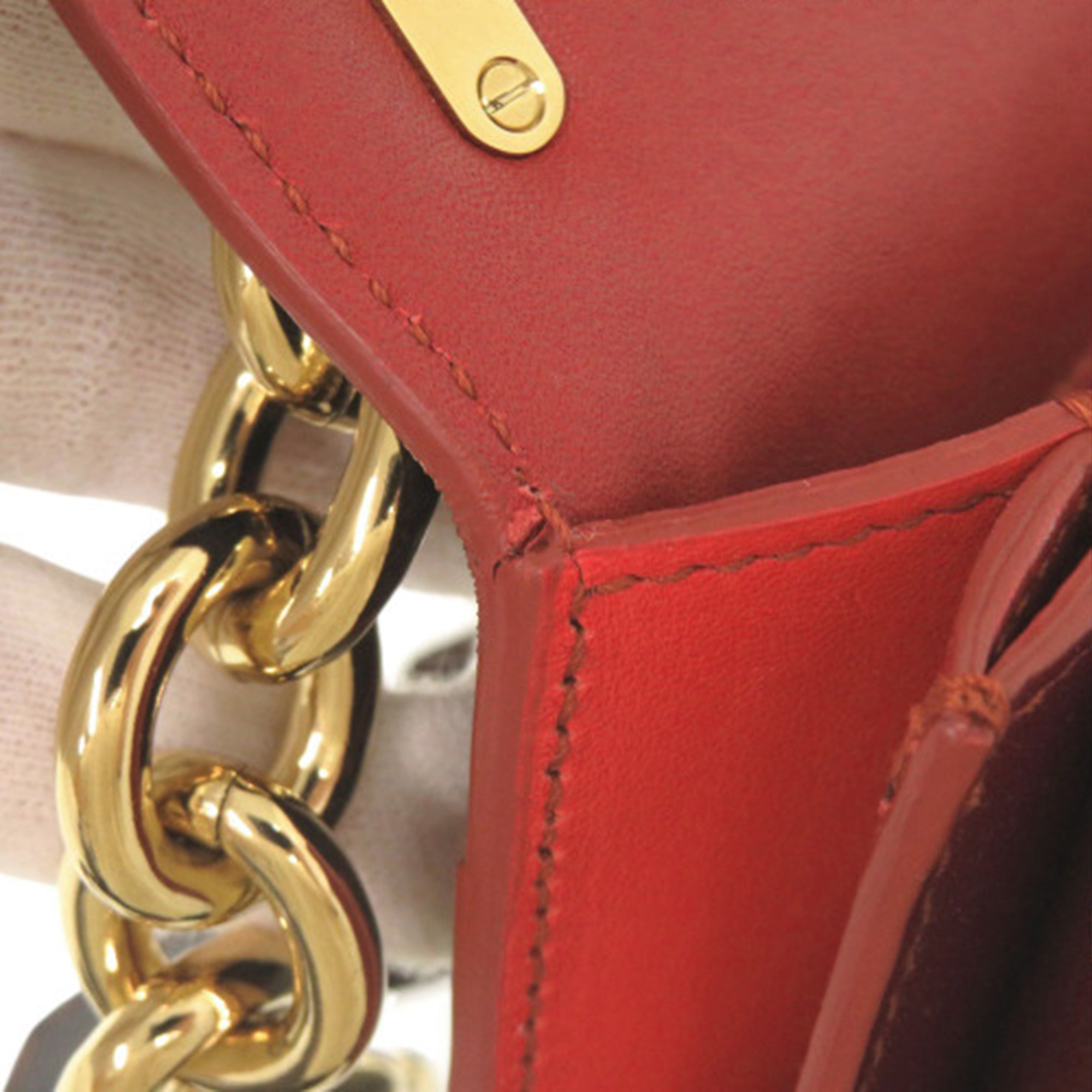 Sara Battaglia Mini Leather Zigzag Gancini Crossbody - Image 21