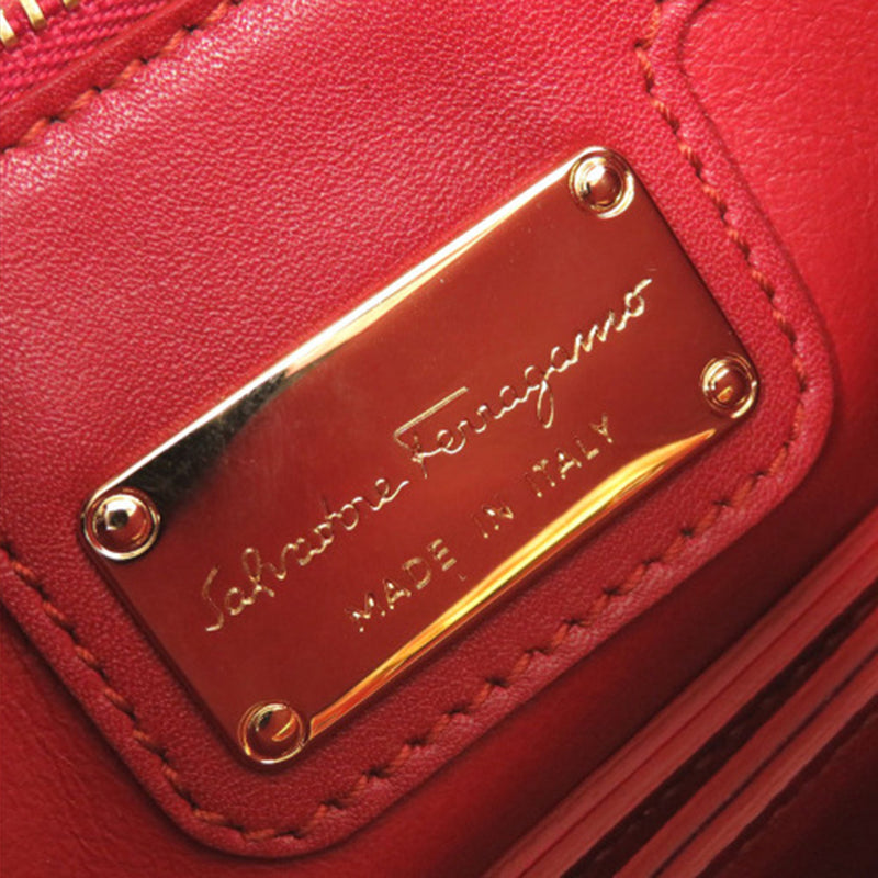 Sara Battaglia Mini Leather Zigzag Gancini Crossbody - Image 4
