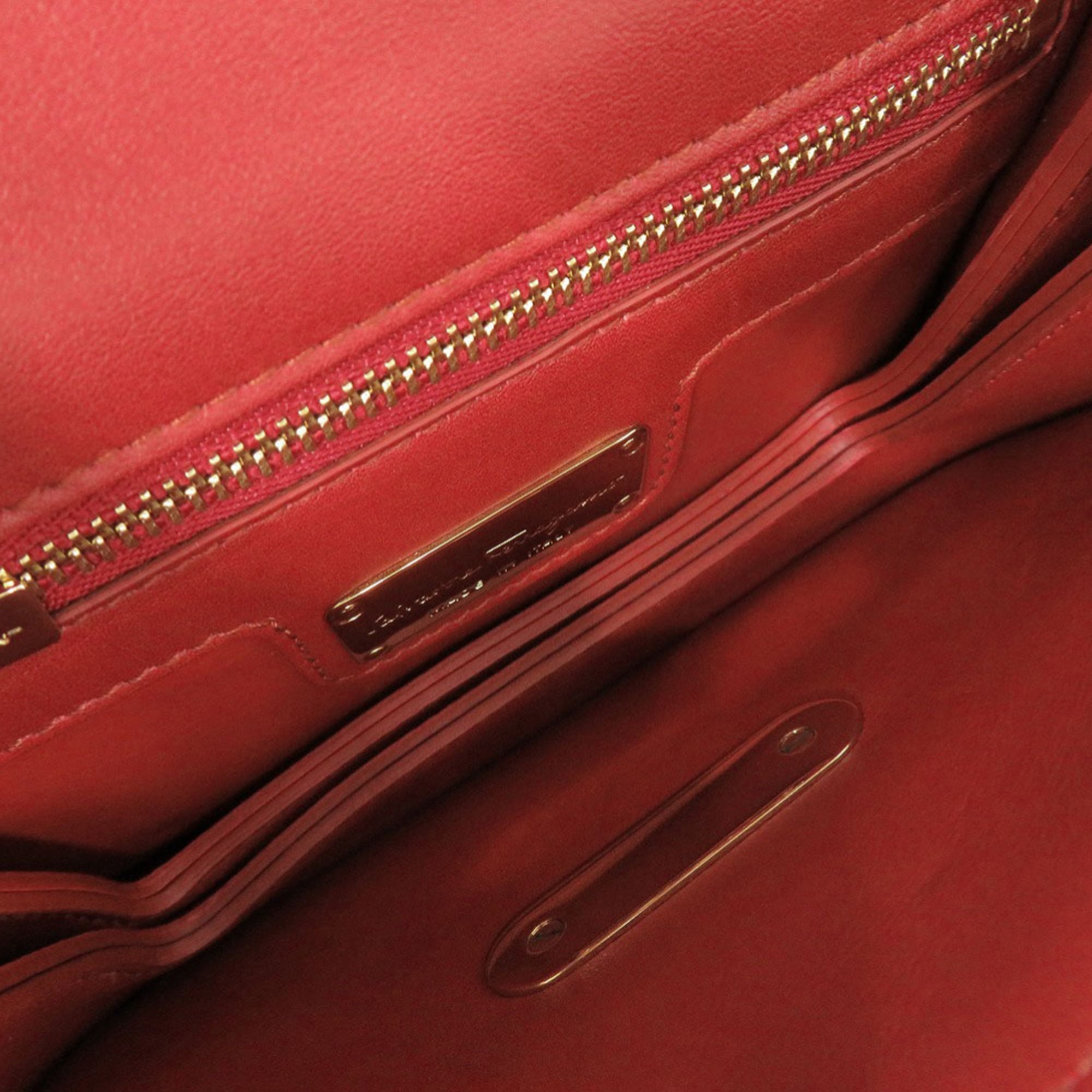 Sara Battaglia Mini Leather Zigzag Gancini Crossbody - Image 6