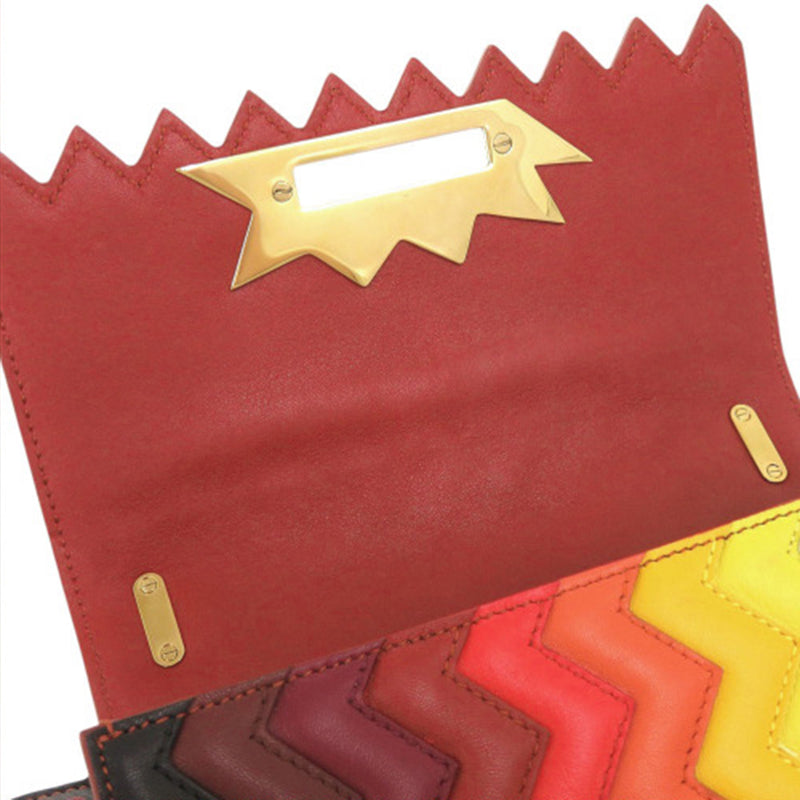 Sara Battaglia Mini Leather Zigzag Gancini Crossbody - Image 7