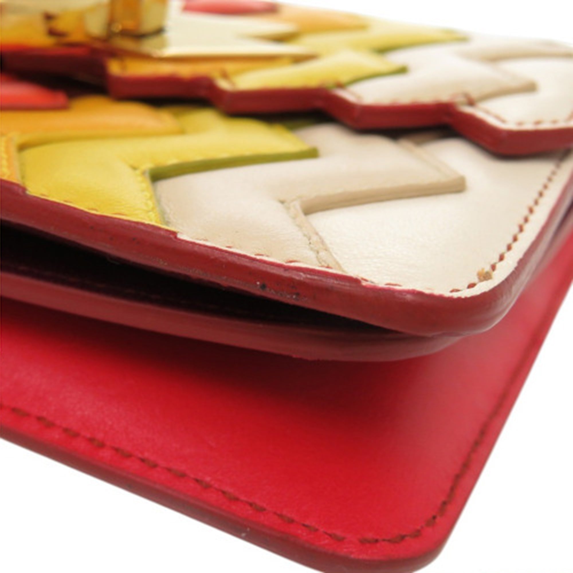 Sara Battaglia Mini Leather Zigzag Gancini Crossbody - Image 8