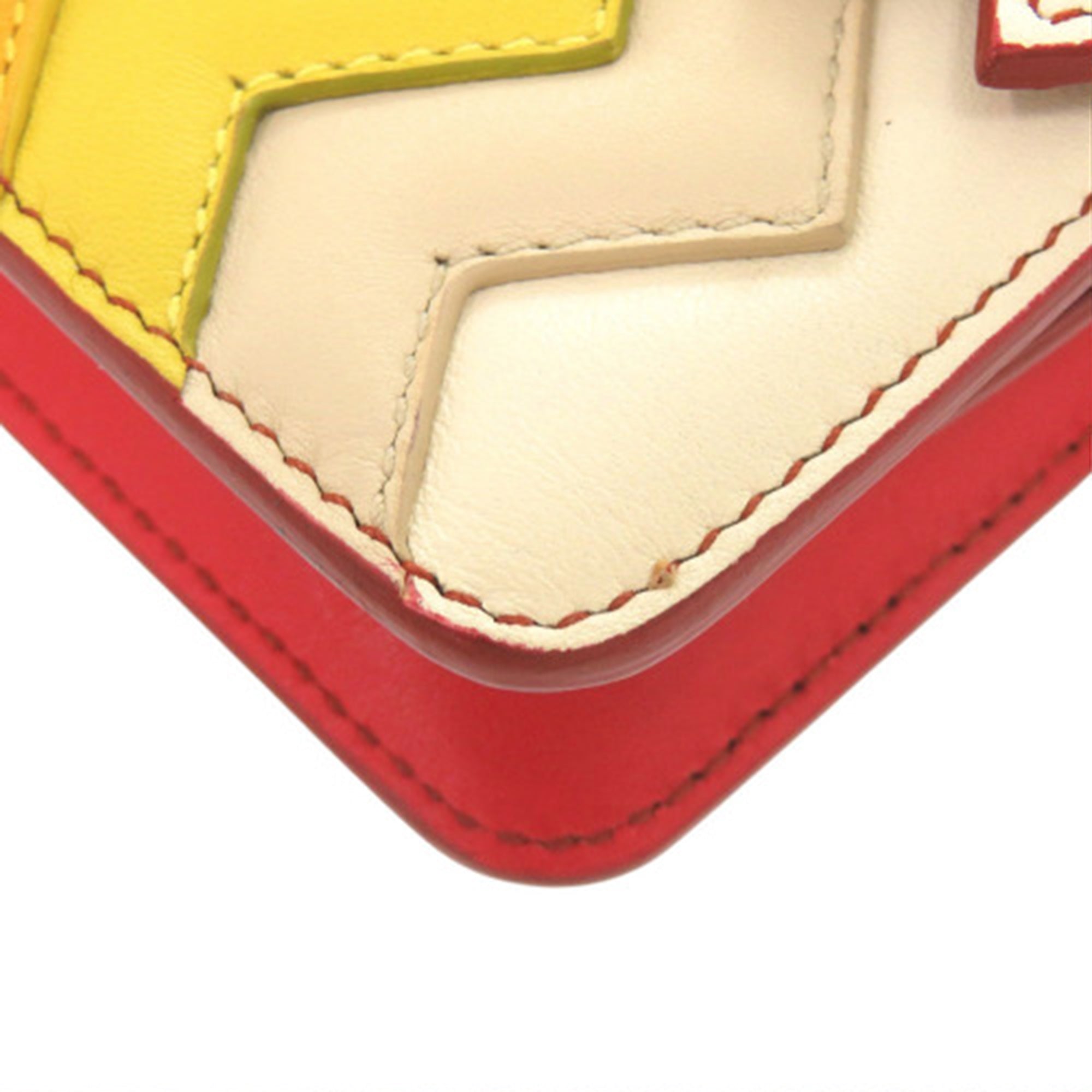 Sara Battaglia Mini Leather Zigzag Gancini Crossbody - Image 9