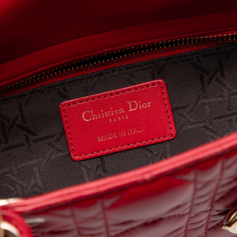 Small Lambskin Cannage MyABCDior Lady Dior - Image 5