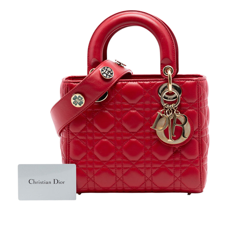 Small Lambskin Cannage MyABCDior Lady Dior - Image 7