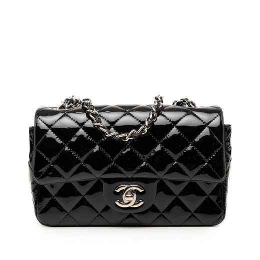 Mini Rectangular Classic Patent Single Flap - Image 1