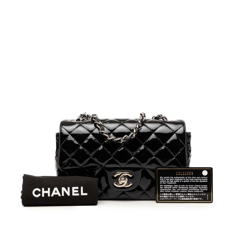 Mini Rectangular Classic Patent Single Flap - Image 7