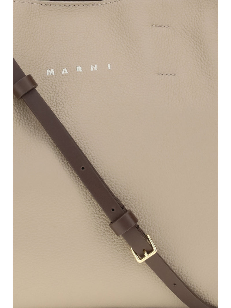Marni Museo Tote Bag — Red Calf Leather