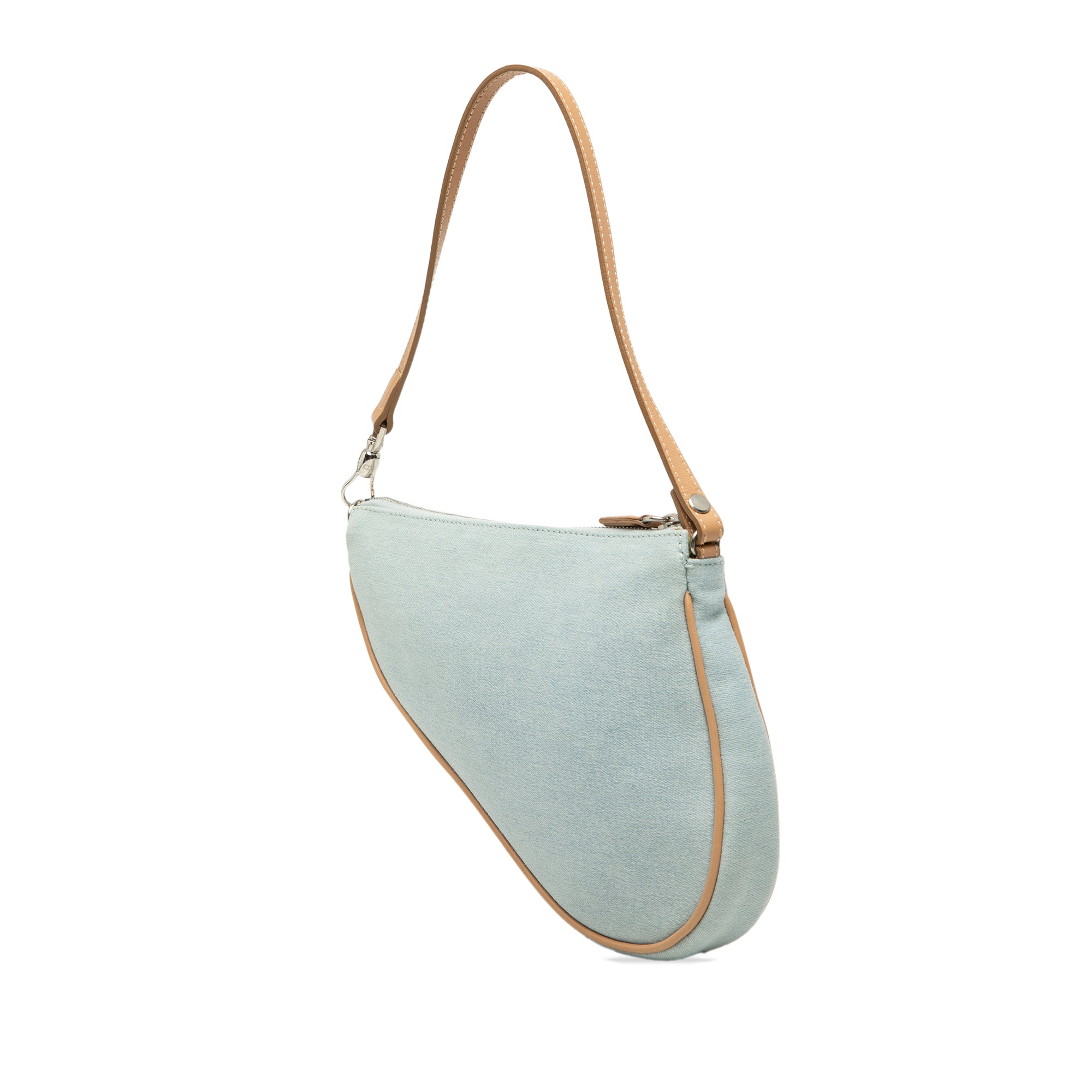 Mini Denim Saddle Pochette - Image 2