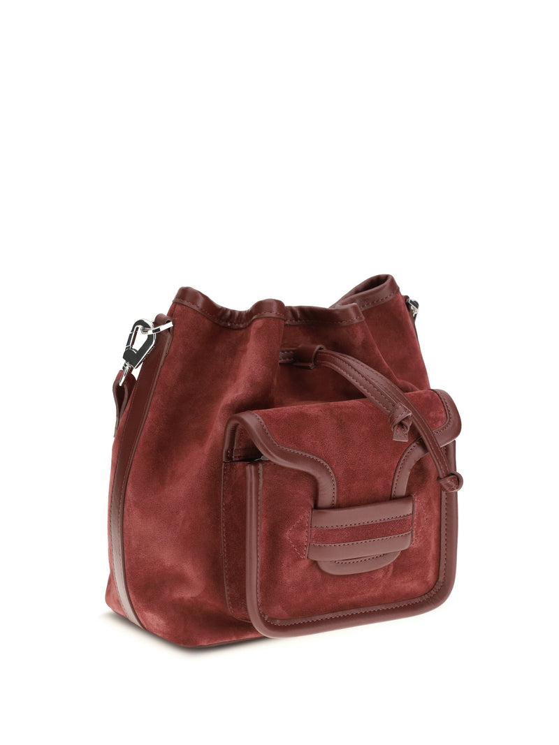 Pierre Hardy Alpha Bucket Bag — Red Calf Leather