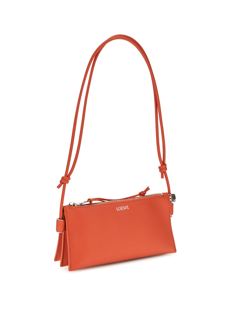 Loewe Joya Crossbody Bag — Orange Calf Leather