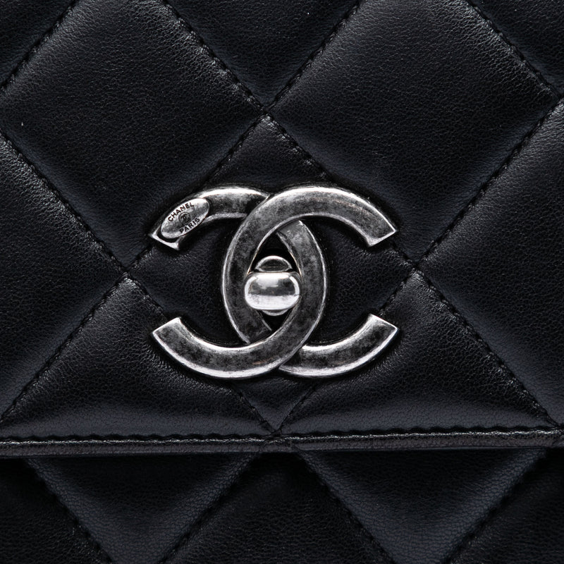 Small Quilted Lambskin Trendy CC Top Handle Flap - Image 5