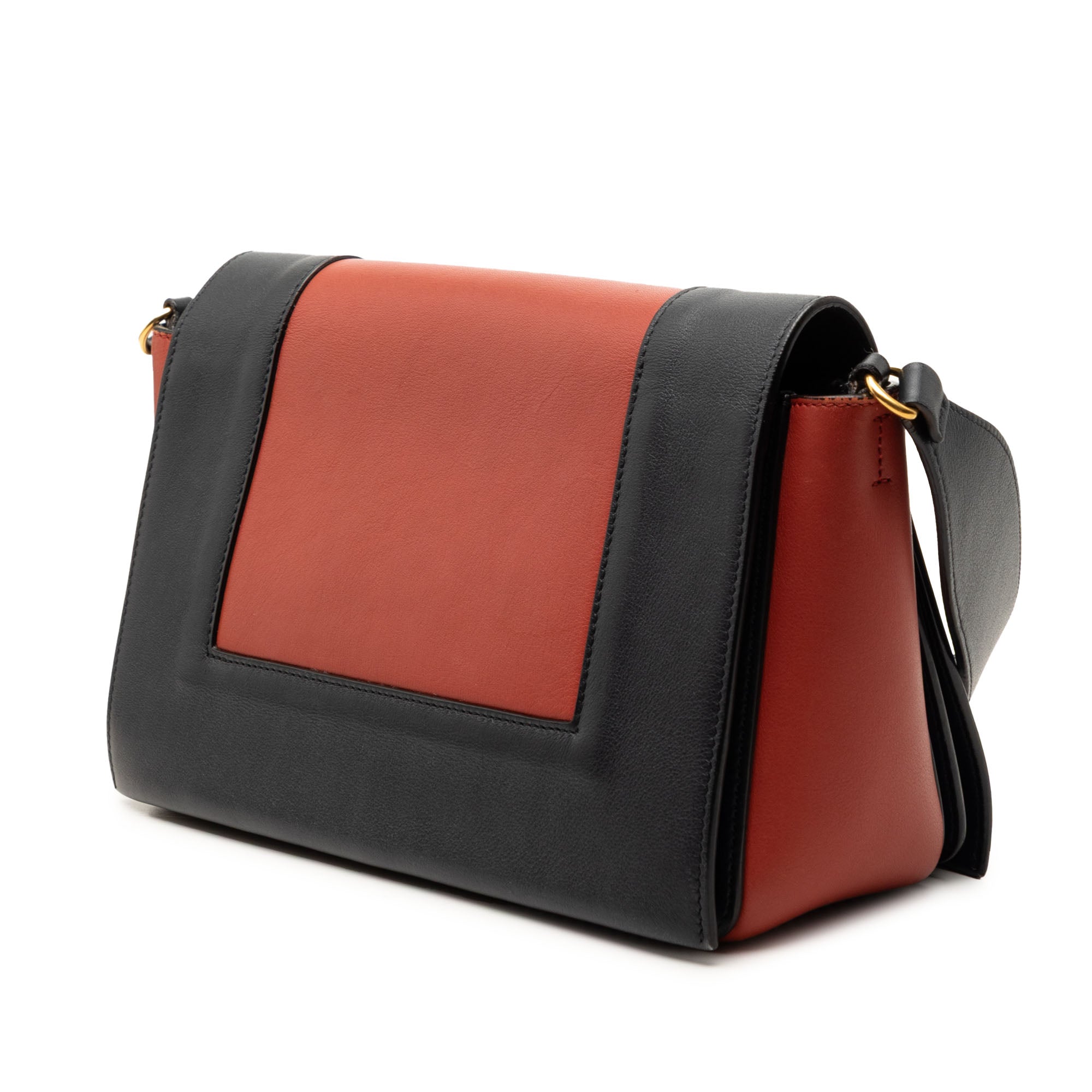 Medium Shiny Smooth Calfskin Frame Shoulder Bag - Image 2