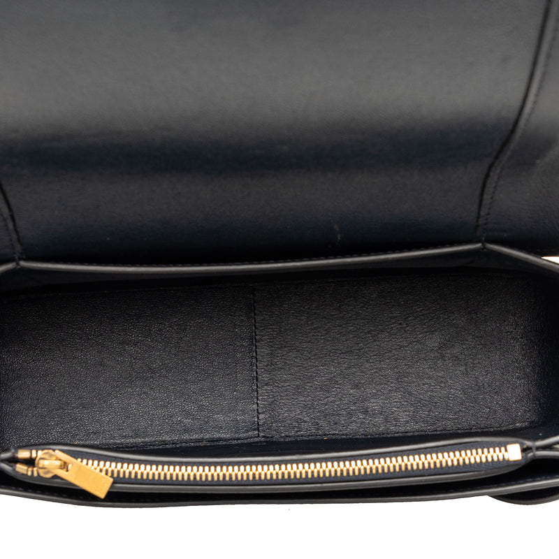 Medium Shiny Smooth Calfskin Frame Shoulder Bag - Image 4