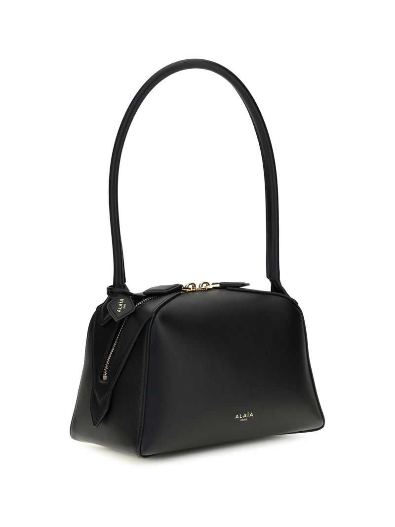 Alaïa Le Bouledogue Small Shoulder Bag — Black Leather