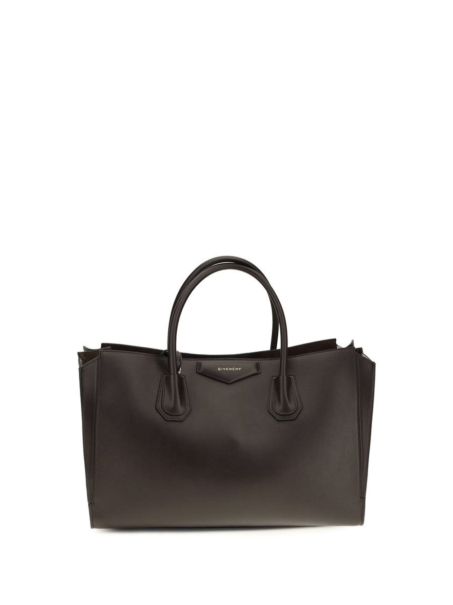Givenchy Antigona Catchall Shoulder Bag — Brown Calf Leather Bos Taurus