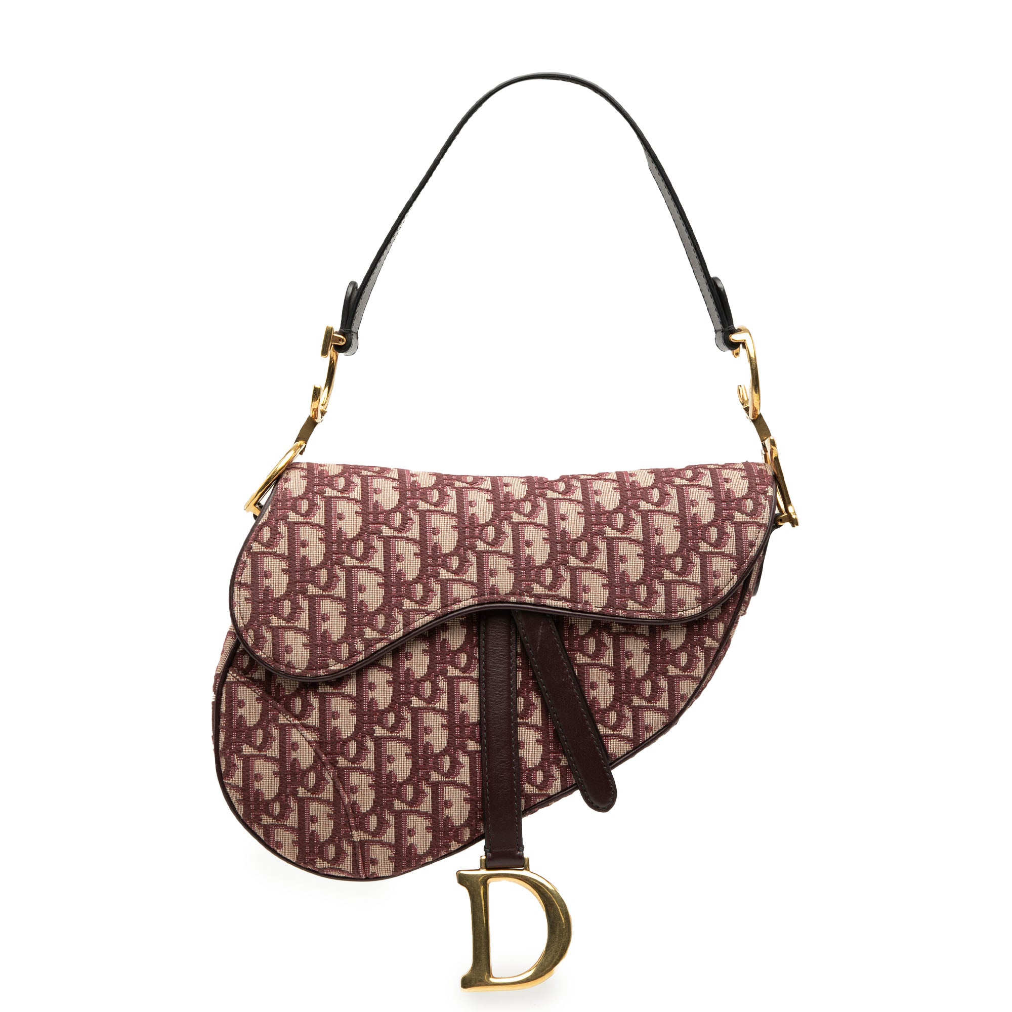 Oblique Canvas Saddle Bag - Image 1