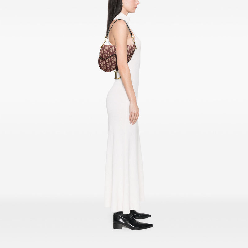 Oblique Canvas Saddle Bag - Image 7