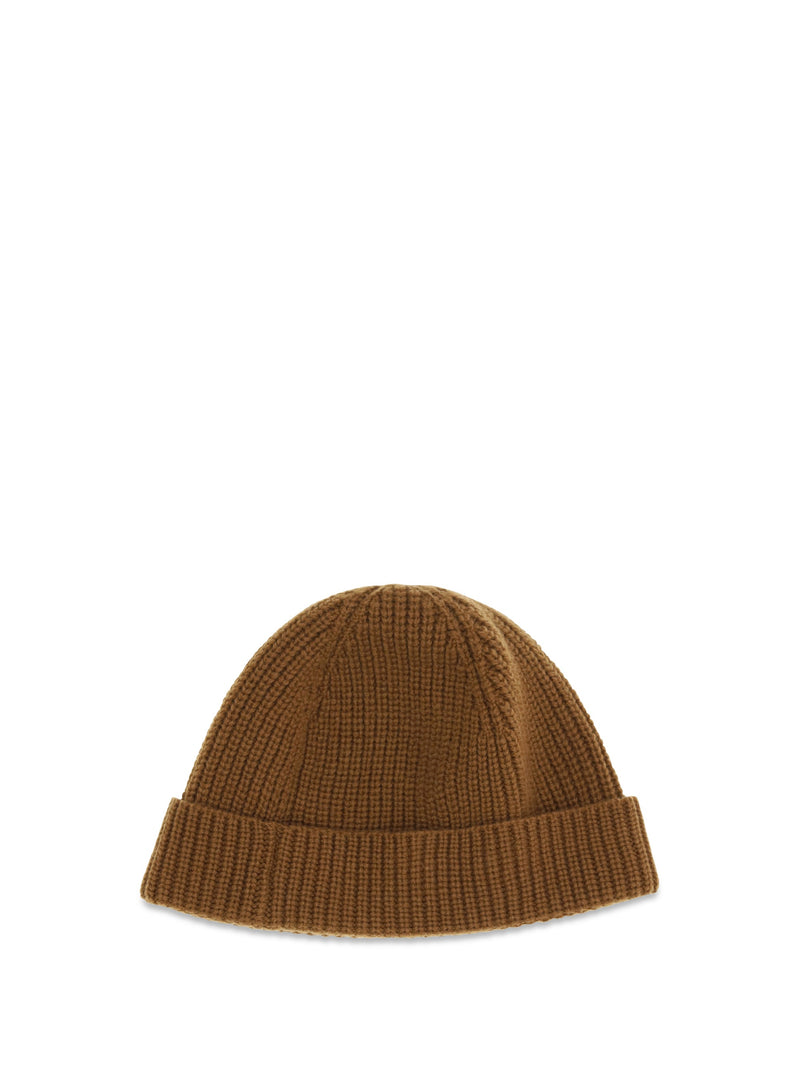 Valentino Garavani 9y2hb02gatz Cashmere Beanie — Camel Beanies